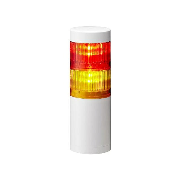 パトライト LR6-2M2WJNA-RY LR6信号・主柱積層交通信号灯Φ60