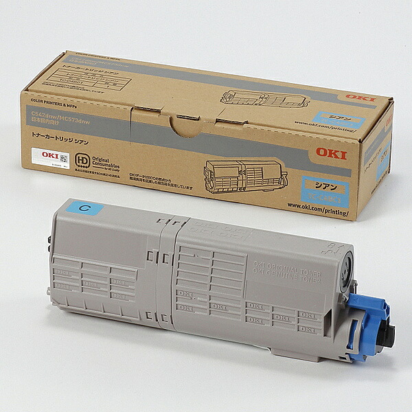 OKI TC-C4BC1 トナーカートリッジ シアン (MC573dnw/ C542dnw)|PLUSYU堂