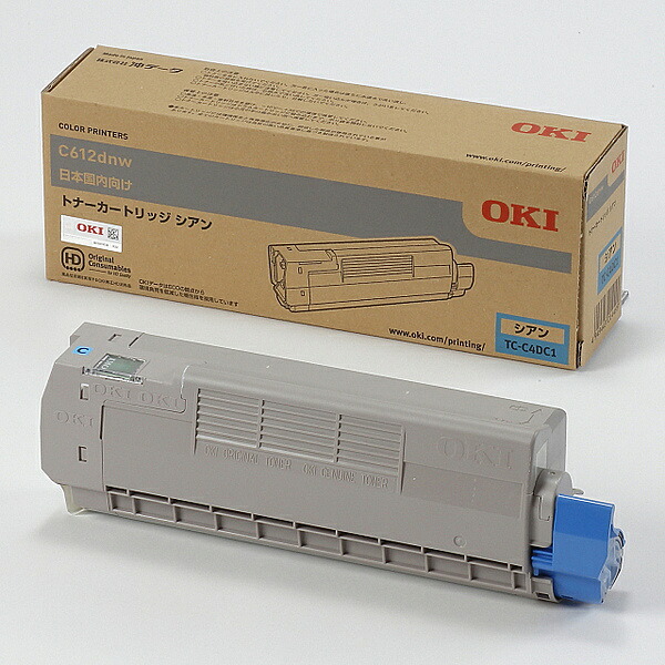 OKI TC-C4DC1 トナーカートリッジ シアン (C612dnw)