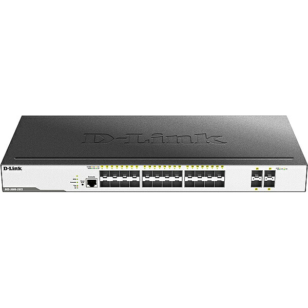 D-Link DGS-3000-28XS/B1 DGS-3000-28XS L2+マネージドスイッチ、SFPスロット×24、10G SFP+スロット×4（リミテッドライフタイム保証対象）