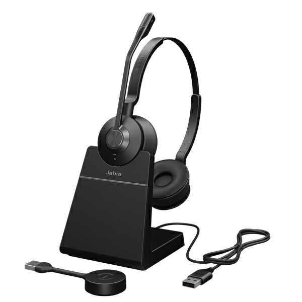 GNオーディオ 9659-415-136 Jabra 接点真っただ中用無線電話天々書き割り DECT USB-A 両耳 申し受ける照明ランプ付 UCお墨付き「Jabra Engage 55 SE Stereo Link400a UC Stand」