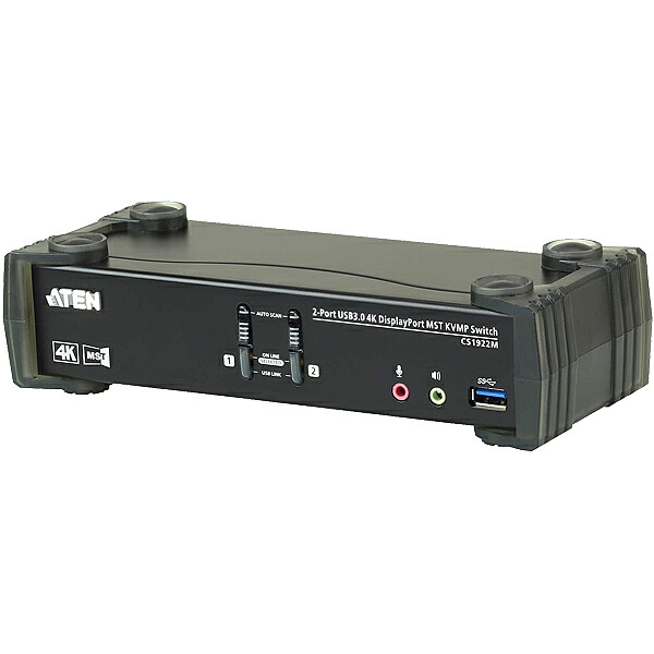 ATEN CS1922M USB3.0こしき積み上げる DCI 4K相応う 2界面USB DisplayPort MST KVMP取り替えっこ