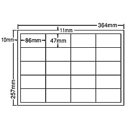東洋印刷 ED20SF シートカットラベル B4版 20面付(1ケース500シート) 26,796円