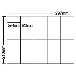 東洋印刷 C10MF シートカットラベル A4版 10面付(1ケース500シート)