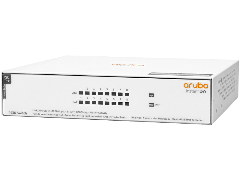 HP R8R46A#ACF HPE Networking Instant On 1430 8G Class4 PoE 64W Switch