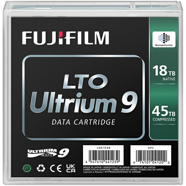 富士フイルム LTO FB UL-9 18.0T LTO Ultrium9 資料薬莢 18.0/ 45.0結核症