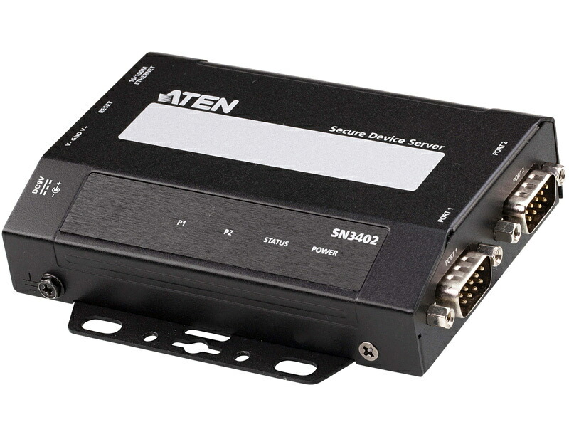 ATEN SN3402 2-Port RS-232/ 422/ 485 セキュアデバイスサーバー