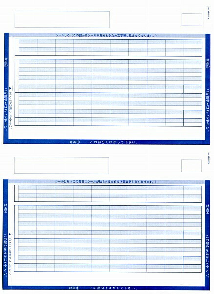 PCA PA1118F 給与明細書単票封筒B 罫有 「かわいい～！」