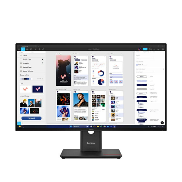 レノボ・ジャパン 64B0GAR1JP ThinkVision T32UD-40 (31.5型ワイド液晶ディスプレイ/ 3840×2160/ USB Type-C、DP、HDMI/ ブラック/ スピーカー：なし/ 3年間フル保証/ 広視野角IPSパネル採用) 80,405円