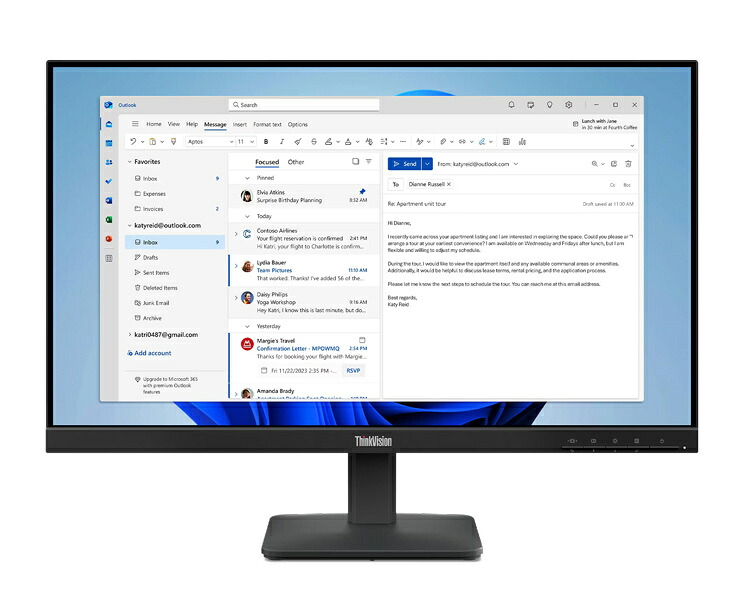 レノボ・ジャパン 64B5KAR1JP ThinkVision S24-4e (23.8型ワイド液晶ディスプレイ/ 1920&times;1080/ HDMI、アナログRGB/ ブラック/ スピーカー：なし/ 3年間フル保証/ チルト)｜PLUSYU堂 20,671円