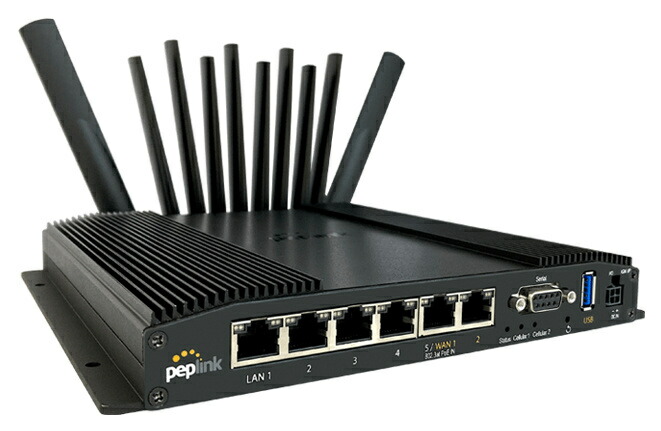 Peplink MAX-BR2-PRO-5GN-T-JPC-PRM MAX BR2 Pro/ 5G・LTE同時3回線通信接続 Peplinkマルチ回線ルーター