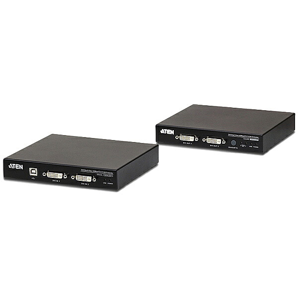 ATEN CE624 USB DVIデュアル見せびらかす HDBaseT 2.0 KVMエクステンダー