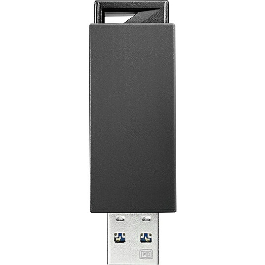 IODATA U3-PSH16G/K USB3.0/ 2.0対応 ノック式USBメモリー 16GB ブラック