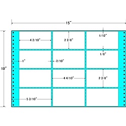 オリエント刷り上げる M15V タックフォームラベル 15in×10in 12面付(1入れもの500折) ラベル用紙-文房具・事務用品-日用品雑貨・文房具・手芸