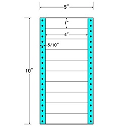 東洋印刷 MM5C タックフォームラベル 5インチ×10インチ 10面付(1ケース1000折)