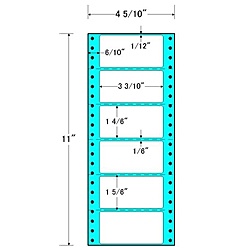 東洋印刷 MM4U タックフォームラベル 4 5/ 10インチ×11インチ6面付(1ケース1000折)