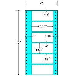 東洋印刷 MM5Q タックフォームラベル 5インチ×10インチ6面付(1ケース1000折)