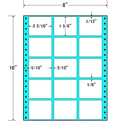 東洋印刷 MT8V タックフォームラベル 8インチ×10インチ 15面付(1ケース500折) 9,052円