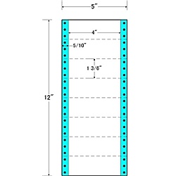 オリエント刷り上げる MX5A タックフォームラベル 5in×12in 8面付(1入れもの1000折)