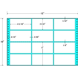 オリエント刷り上げる M15M タックフォームラベル 15in×10in 12面付(1入れもの500折) 文房具・事務用品-日用品雑貨・文房具・手芸-ラベル用紙