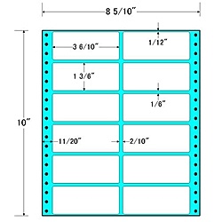 東洋印刷 MM8F タックフォームラベル 8 5/ 10インチ&times;10インチ 12面付(1ケース500折)｜PLUSYU堂