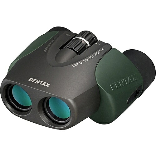 リコーイメージング 61963 双眼鏡 UP 8-16×21 ZOOM グリーン ポロプリズム 8-16倍 有効径21mm