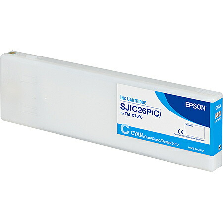 EPSON SJIC26マイコン TM-C7500用インキ薬莢/ シアン