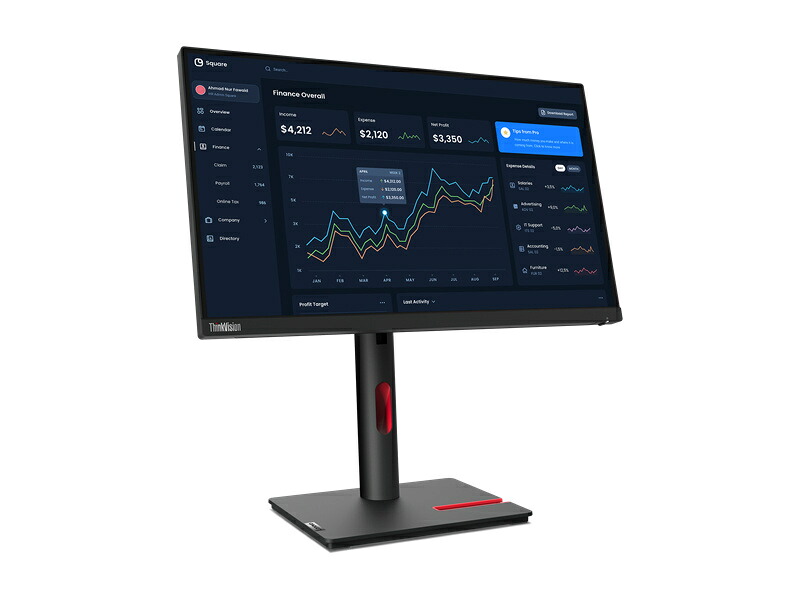 レノボ・ジャパン 63B0MAR6JP ThinkVision T22i-30 （21.5型/ 1920×1080/ アナログ(mini D-Sub 15PIN)x1、DisplayPort x1、HDMI x1/ 黒/ 金棒引きなし）