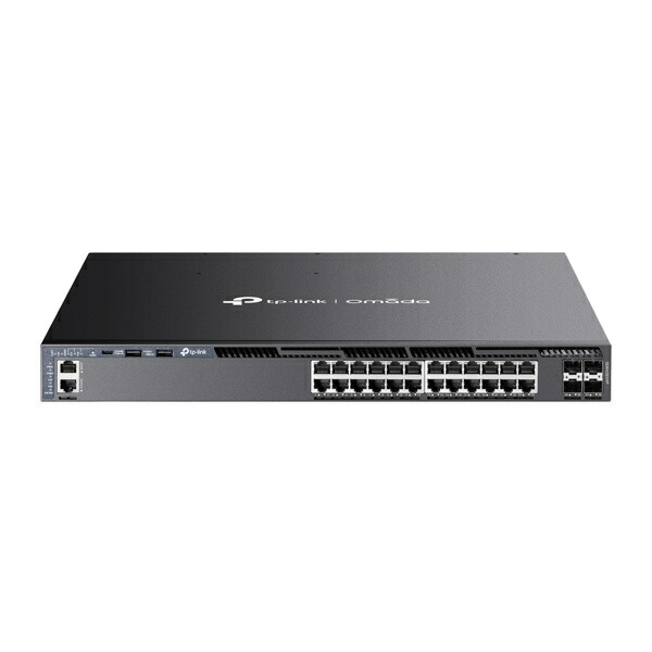 TP-LINK SG6428XHP(UN) Omada ギガビットPoE+ポート×24 /10Gスロット×4 スタッカブルL3マネージスイッチ