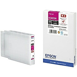 EPSON ICM93M ビジネスインクジェット用 インクカートリッジM（マゼンタ）/ 約1500ページ対応