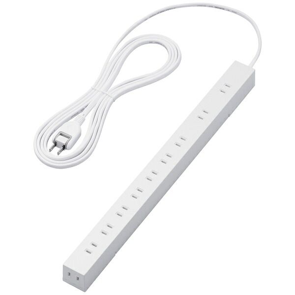 ELECOM T-H0203WH 法人向け10口タップ/ 2P/ 3m/ マグネット付き/ ホワイト