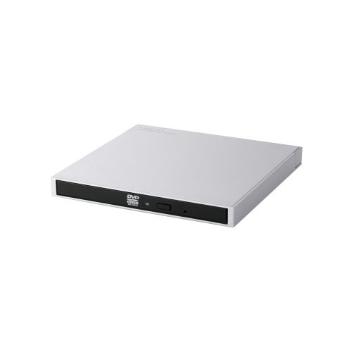 Logitec LDR-PWA8CU3MSV ポータブルDVDドライブ/ USB Type-C/ Mac向け/ シルバー