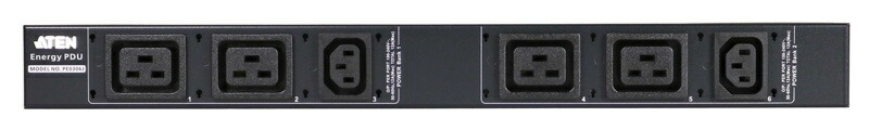 ATEN PE0306J ラックマウントPDU(1U/ 200V/ 30A/ IECタイプ 6ポート)