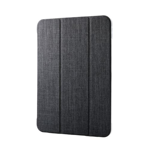 ELECOM TB-A25RWVCBK iPad 11インチ(A16)/ 10.9インチ(第10世代)/ フラップケース/ 薄型軽量/ ファブリック/ 背面クリア/ 2アングル/ ブラック