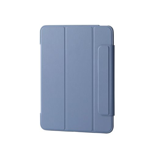 ELECOM TB-A25MWVFCBG iPad Air 11インチ(M3/ M2)/ フラップケース/ 薄型軽量/ 背面クリア/ フレームカラー/ ブルーグレー