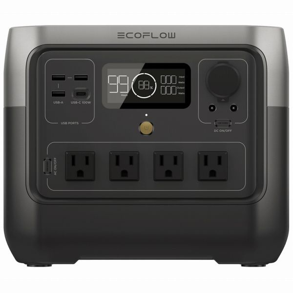 【新品・未開封】エコフロー EcoFlow ZMR600-JP ポータブル電源 EcoFlow ZMR600-JP ポータブル電源RIVER2(256Wh) ウエダ金物