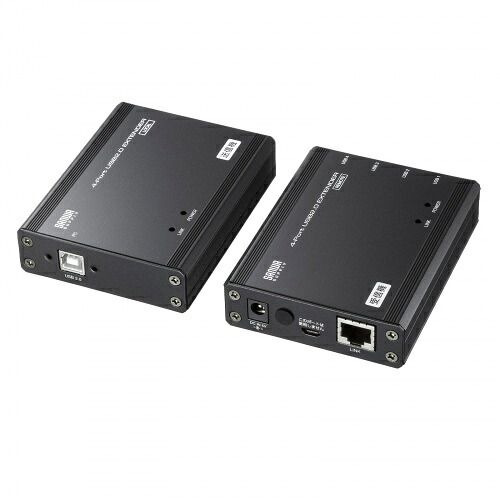 サンワサプライ USB-EXSET4 USB2.0エクステンダー（100m取りひろげる、4界面）
