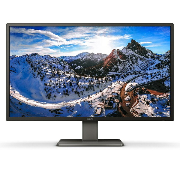 PHILIPS 439P1/11 液晶ディスプレイ 42.5型/ 3840×2160/ USB-C、DisplayPort、HDMI/ ブラック/ スピーカー：あり/ 5年間フル保証/ 昇降スタンド/ 給電(PD)90W