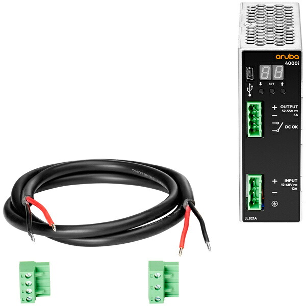 HP JL821A HPE Aruba Networking CX 4000i POE 54VDC 240W 12-48VDC DIN Power Supply Unit