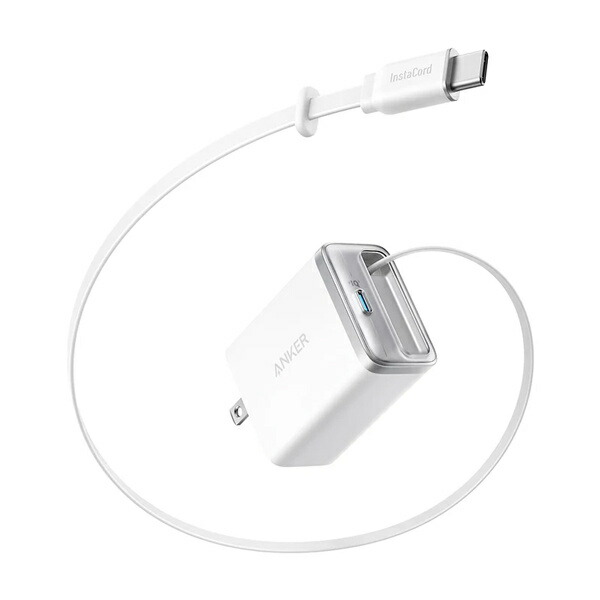 船がかり・ジャパン A2658N21 Anker Nano Charger (35W 巻取り式 USB-C有線テレビ) 白いこと
