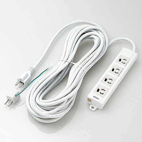 ELECOM T-ECOH34100NM OAタップ/ 3P/ 4個口/ マグネット/ 10m/ 変換アダプタ付 7,357円
