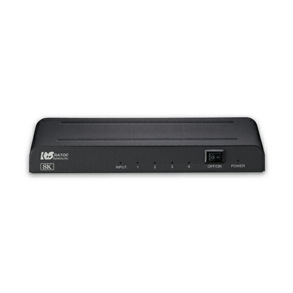ラトックシステム RS-HDSP4-8K 8K対応 1入力4出力 HDMI分配器