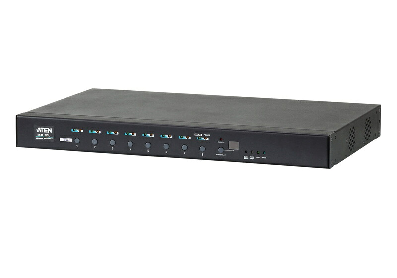 ATEN PE6208AVA 電源計測・管理機能搭載 1U筐体分離タイプ ラックマウントPDU（1U/ 100V/ 15A/ NEMAタイプ 8ポート）｜PLUSYU堂