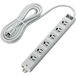 ELECOM T-WRMK3630LG/RS 飲み口/ 工事用/ 抜け御仕舞い/ 3P/ 6個口/ 雷かばい立て/ 磁石付き添い人/ 3m/ 薄墨色 PCサプライ・消耗品-その他