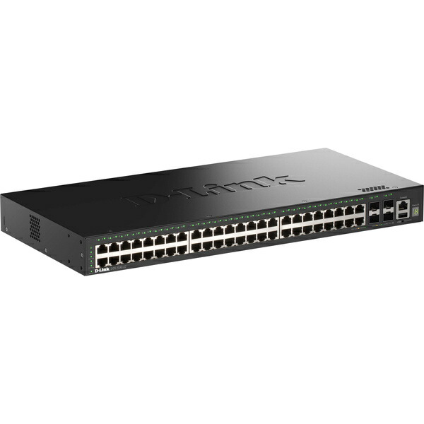D-Link DGS-1530-52/A1 DGS-1530-52 ギガビットL2スタッカブルスマートマネージドスイッチ、10/ 100/ 1000BASE-T界面×48、10G SFP+拡張スロット×4、リミテッドライフタイム引きうける客体