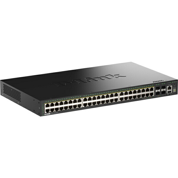 D-Link DGS-1530-52P/A1 DGS-1530-52P ギガビットL2スタッカブルスマートマネージドスイッチ、PoE+(最大限度370W給電)、10/ 100/ 1000BASE-T界面(PoE+)×48、10G SFP+拡張スロット×4、LLW引きうける客体