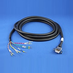 ラインアイ SI-C422-RT9-3 RS-422ケーブル（芯線9 DB9メス-棒端子バラ 3m）