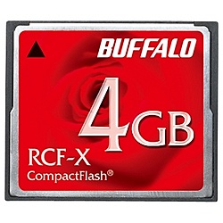 バッファロー RCF-X4G コンパクトフラッシュ ハイコストパフォーマンスモデル 4GB|PLUSYU堂