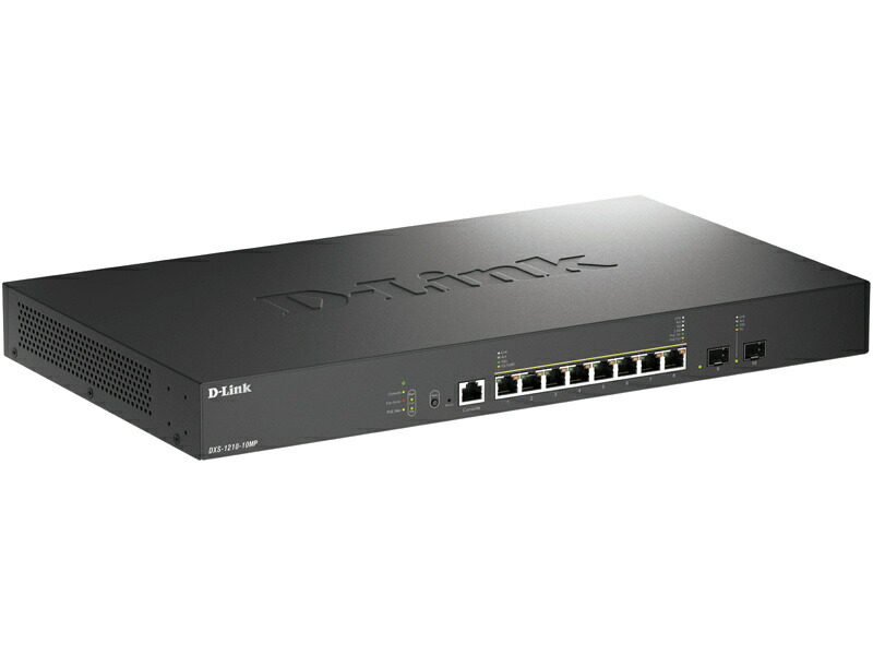 D-Link DXS-1210-10MP/B1 10ギガ/ マルチギガビットL2 スマートマネージドスイッチ、PoE++相応う(最大限度370W給電) 10G/ 5G/ 2.5G/ 1G BASE-T界面×8、10G SFP+拡張スロット×2 リミテッドライフタイム引きうける客体