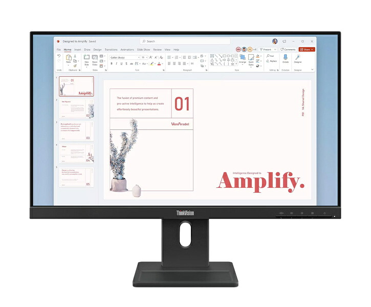 レノボ・ジャパン 64BAMAR1JP ThinkVision E24-40 (23.8型ワイド液晶ディスプレイ/ 1920×1080/ VGA、DP、HDMI/ ブラック/ スピーカー：あり/ 3年間フル保証/ 広視野角IPSパネル採用) 25,728円